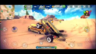 MONSTER TRUCK SCHOOL BUS DESTROYING ORDINARY SCHOOL BUS | OFF THE ROAD, OPEN WORLD DRIVING GAME