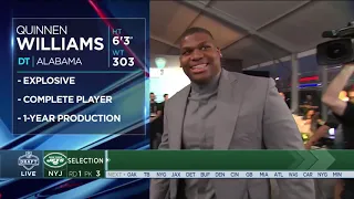 Jets Select DL Quinnen Williams No. 3 In The 2019 Draft | The New York Jets | NFL