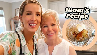 VISITING MY SISTER'S NEW HOUSE + MOM'S QUICKIE PEACH COBBLER | leighannvlogs