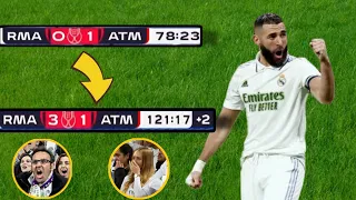 الليلة التي قلب فيها ريال مدريد النتيجة رأسا على عقب ضد اتلتيكو مدريد | جنون فهد العتيبي | 1080p