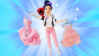 Preparação para o Baile: A Boneca Barbie e Miraculous Ladybug Escolhem o Look Perfeito!