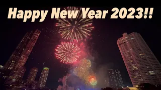 Happy New year 2023 | FIREWORKS | ICONSIAM COUNTDOWN | BANGKOK, THAILAND |