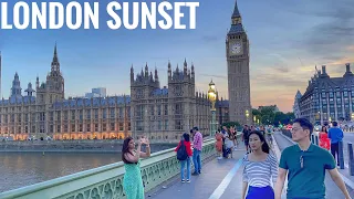 England, London Sunset Walk - Westminster Bridge to St Paul’s Cathedral [4K HDR]