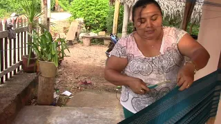 Urdido de hamacas en la Península de Yucatán - Compartiendo aprendizajes en comunidades Mayas