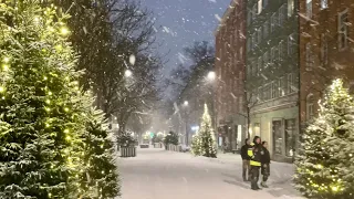 Stockholm Walk: Winter wonderland. Beautiful Södermalm on a snowy morning.