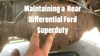 How to Change the Gear Oil in a Rear Differential (Ford F250 Superduty Rear End Fluid Change)