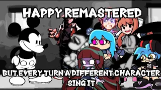 Happy remastered scrapped but every turn a different character sing it | (sns cover) (betadciu)