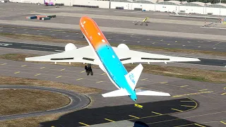 Emergency Landing!!! boeing 777 KLM landing in airport