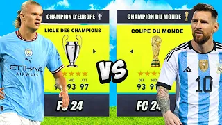 Gagnant COUPE DU MONDE vs. Gagnant LIGUE DES CHAMPIONS ! 😮 (le duel ULTIME entre Haaland et Messi)