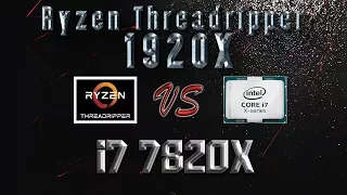 Ryzen Threadripper 1920X vs i7 7820X Benchmarks | Gaming Tests | Office & Encoding CPU Review