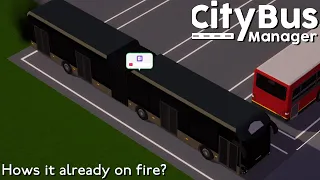 Our bendys on fire! Time to repair our buses | City Bus Manager | Part 6