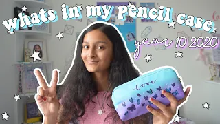 WHATS IN MY PENCIL CASE TOUR 2020 - my school pencil case for year 10 UK