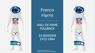 Franco Harris Hall of Fame Football Fullback