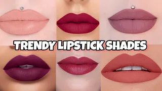 Trendy Lipstick Shades 💜#lipstick#lipgloss#skincare#makeup