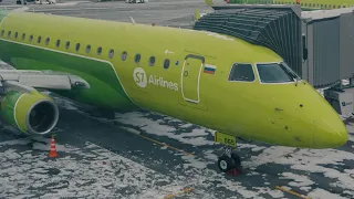 Полет на Embraer 170 "S7" Новосибирск - Иркутск