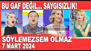 Söylemezsem Olmaz 7 Mart 2024 /  Ceyda Düvenci konuğu Nazan Kesal'a öyle şeyler söyledi ki...