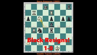 Topalov defeats Kasparov | Sicilian | 1994 | Russia-Bulgaria