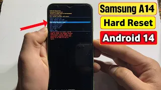 Samsung Galaxy A14 Hard Reset || Pattern Unlock 2024