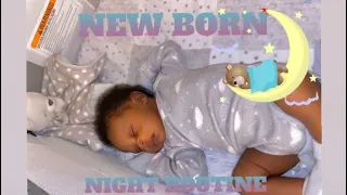 NEWBORN NIGHT ROUTINE | FIRST TIME MOM | BABY SLEEP IN 10min