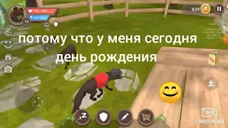 у меня день рождения  и я просто играю в любимую игру