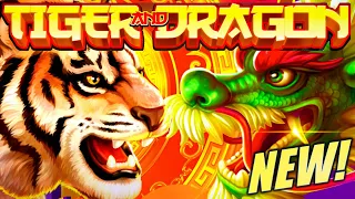 ★NEW SLOT!★ A UNIQUE HOLD & SPIN! TIGER & DRAGON Slot Machine (IGT)