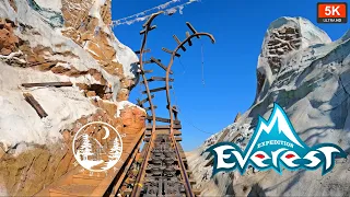 Expedition Everest POV Front Row 5K 60FPS (Highest Quality)2023 | Disney's Animal Kingdom WDW Vekoma