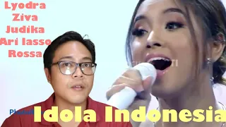 LYODRA ZIVA JUDIKA ARI LASSO ROSSA IDOLA INDONESIA Kalong Show Reaction