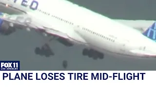 United Airlines plane loses tire mid-flight; Emergency landing at LAX