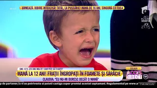 Lecție pentru mamele care își abandonează copiii. O fetiță de 12 ani are grijă de cei cinci frați