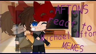 Past Afton Family react to Michael Afton memes||Fnaf 4 tormentors||Gacha Club