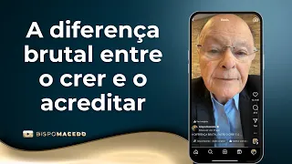 A diferença brutal entre o crer e o acreditar - Meditação Matinal 29/02/24