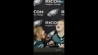 Nick Sirianni's kids steal the show during Eagles postgame press conference #shorts