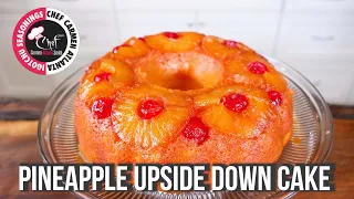 Simple Pineapple Upside Down Cake | CHEF CARMEN ATL