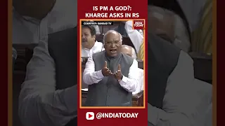 Congress President Kharge Asks In Rajya Sabha: Is PM A God?