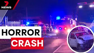 Family destroyed after DiDi driver collides with a ute | 7 News Australia