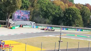 Hamilton Verstappen crash fans - Monza 2021