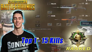 TGLTN | 15 Kills | FULL MATCH TOP 1 - 2k5 DAMAGE RANKED GAME (Squad - Miramar)