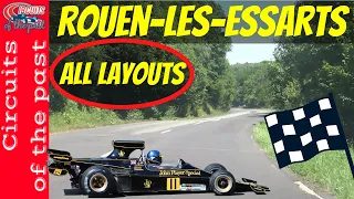 Rouen-les-Essarts Circuit all layouts with Abandoned Sections - Onboard POV