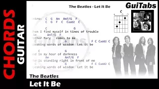 LET IT BE 🙏 - The Beatles ( Lyrics - GUITAR Chords 🎸- Karaoke )