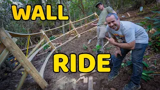 Building and Riding a Fast Curved MTB Wallride!