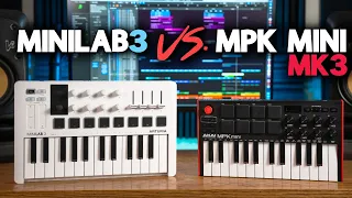 Arturia MINILAB 3 VS Akai MPK Mini Mk.3  - Which MIDI Keyboard should YOU choose?