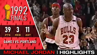 Michael Jordan 1992 NBA Finals Game 1 Full Highlights!