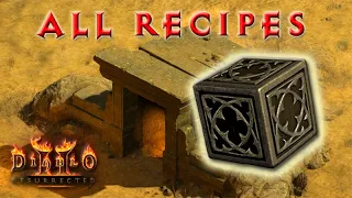 Horadric Cube - ALL Recipes! [Diablo 2 Resurrected Basic Guide]