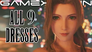All 9 Dresses in Final Fantasy 7 Remake (Cloud, Tifa, & Aerith Introductions!)