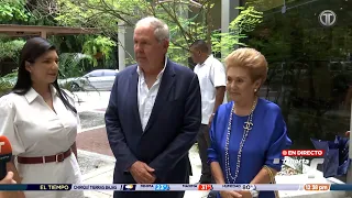 Mireya Moscoso y José Miguel Alemán se refieren a situación de candidatura de José Raúl Mulino