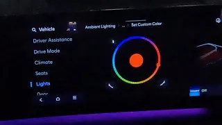 2024 Hyundai Santa Fe Tutorials - How To Adjust Ambient Lighting