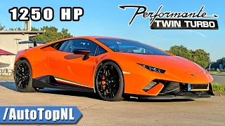 1250HP Lamborghini Huracan TWIN TURBO *358km/h* REVIEW on AUTOBAHN by AutoTopNL