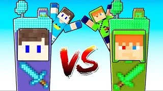 ILHA DO ROBIN HOOD VS ILHA DO BETO NO MINECRAFT!! QUEM GANHOU?