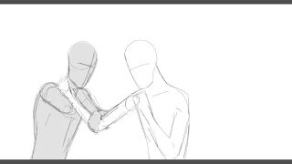 Hand to hand combat rough animation martial arts