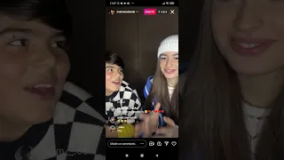 Maléna (Junior Eurovision 2021) and Vardan Margaryan on Instagram Live (9 January 2022)